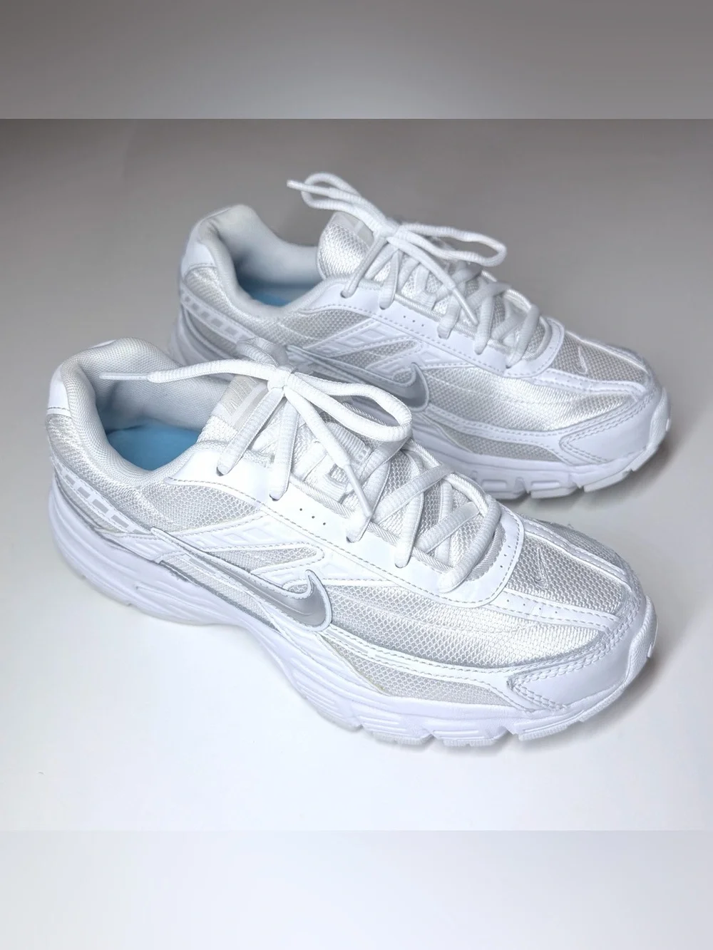 Nike Women's Initiator Athletic Shoes 'Tripe White' Size- 9